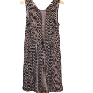 BCBG Gen Dress. Sleeveless black and white Aztec print.